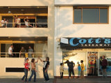 People Outside Cott's Takeaway, Cottesloe Beach