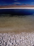 Buy Salt Lake with Snow-Topped Mountains in the Background at AllPosters.com