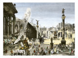 Buy Procession in the Forum Romanum, Ancient Rome at AllPosters.com