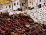 Buy Fes Leather Tannery with its Colourful Wells and Pungent Odor at AllPosters.com