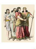 Assyrian Leaders Accompanied by a Scribe