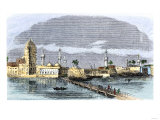 Bridge over the Tigris River at Baghdad, 1850s
