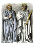 Buy Druid Priest with the Crescent of the Sixth Day of the Moon, and a Druid Sacrificer at AllPosters.com