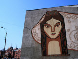 Mural Near Station Photographic Print