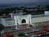 Grand Novosibirsk Station, Half-Way Stop for Passengers on the Trans-Siberian Railway Route Photographic Print