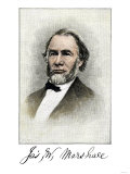 James Wilson Marshall, Discoverer of Gold in California, with His Signature