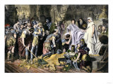 Soldiers Paying Final Tribute to the Dying Alexander the Great in Babylon, 323 Bc