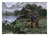 Paul Revere Riding to Lexington to Warn the Minutemen the British Were Coming, 1775