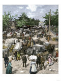 Market-Place of a Georgia Village During the Cotton Harvest, 1880s