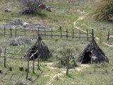 Apache Village of Wickiups Reconstructed Along the White River, Fort Apache Reservation, Arizona