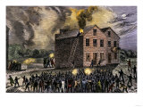 Pro-Slavery Mob Burning the Print-Shop of Abolitionist Elijah P. Lovejoy, Alton, Illinois, 1835
