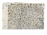 Buy Record of Tituba's Testimony at the Salem Witchcraft Trials, 1690s at AllPosters.com