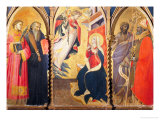 Buy Triptych with the Annunciation and Saints Lawrence, Benedict, John the Baptist and Nicholas at AllPosters.com
