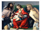 Buy Madonna and Child Between Saints Roch and Sebastian at AllPosters.com