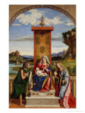 Buy Madonna and Child Between Saints John the Baptist and Mary Magdalene at AllPosters.com