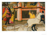 Buy Triptych of the Virgin and Child with Saints: Martyrdom of Saint Hippolytus at AllPosters.com