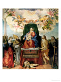 Buy Madonna and Child Enthroned with Saints at AllPosters.com