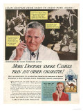 Camels, Cigarettes Smoking Medical, USA, 1946