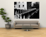 Wooden Picket Fence Surrounding a Building Built in 1850 in a Shaker Community