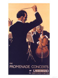 Buy London Transport, Underground Conductors Orchestras Instruments, UK, 1920 at AllPosters.com