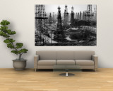 Buy Forest of Wells, Rigs and Derricks Crowd the Signal Hill Oil Fields at AllPosters.com