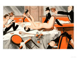 Buy Le Sourire, Erotica Drunks Orgies Champagne Party Magazine, France, 1920 at AllPosters.com