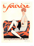 Buy Le Sourire, Glamour Art Deco Pets Cats Womens Magazine, France, 1928 at AllPosters.com