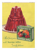 Buy Rowntree's, Jelly, Desserts, UK, 1950 at AllPosters.com