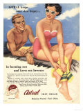 Sun Creams Lotions Tan Tanning Sunburn Astral Suntans Sunbathing, UK, 1950