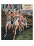 John Bull, Sports Races Athletes Runners Running Olympics Athletics Magazine, UK, 1948