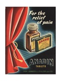 Buy Anadin, Medicine Tablets Medical, UK, 1940 at AllPosters.com