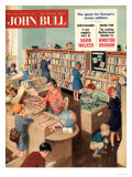 John Bull, Libraries Books Magazine, UK, 1950 Premium Poster