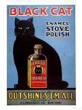 Cats Black Cat Enamel Stove Polish Products, USA, 1920