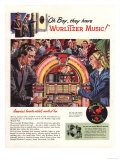 Buy Wurlitzer, Record Players, Juke Boxes, USA, 1946 at AllPosters.com