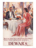 Dewar's, Whiskey Alcohol Dinners, UK, 1930