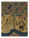 Silk and Wool-On-Linen Needlework Pictorial, Mid-Late 18th Century