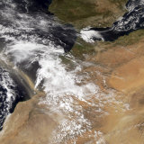 Buy Dust Plumes Blowing Off the Moroccan Coast at AllPosters.com