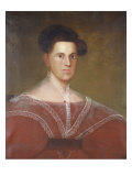 Buy Portrait of a Woman in a Red Dress, c.1830-1840 at AllPosters.com