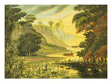 River Landscape. Mid 19th Century