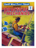 Practical Mechanics, Wind Power Turbine Global Warming Alternative Magazine, UK, 1954