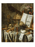 Vanitas Still Life with Musical Instruments, c.1663