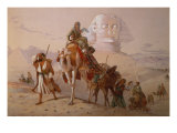 Buy Arab Caravan by a Sphinx, 1868 at AllPosters.com
