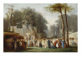 Showman at the Fair, Fete Forain, 1876 Giclee Print