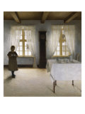 Interior with a Young Girl Serving Tea, 1901 Giclee Print