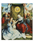 The Madonna and Child, with St. Ann, Surrounded by Angels and Donors
