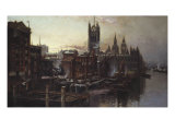 Buy View of the Houses of Parliament from the River Thames, London at AllPosters.com