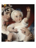 Priscilla, Lady Burghesh, Bust Length in a Black Dress and Bonnet with Flowers, 1820