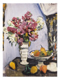 Buy Summer Blossom and a Bowl of Fruit, with a Cup and Saucer at AllPosters.com