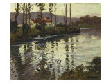 River Landscape with Ducks