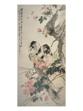 Cats on a Rock with Roses, Wuwu Year